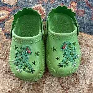 Kids Green Dinosaur Shoes